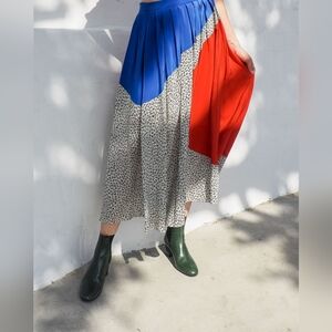 WHIT Geo Skirt Raw Silk Size 4